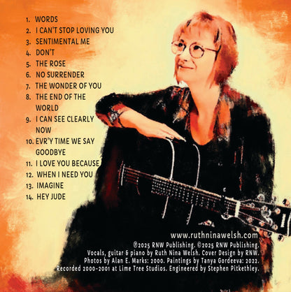 SIGNED CD Special Package: The Acoustic Covers Collection (Album) - Ruth Nina Welsh