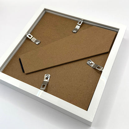 Signed & Personalised Acoustic Covers Artwork In Square White Box Frame