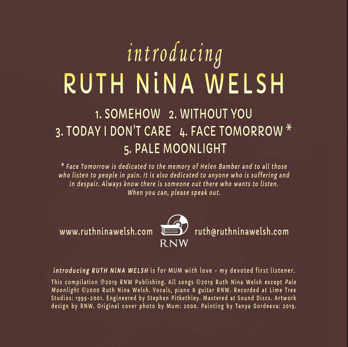 DIGITAL DOWNLOADS BUNDLE - Introducing RNW (EP), Breathe (Album), Somehow (Album), Heartland (Album) & Misfits (Album)