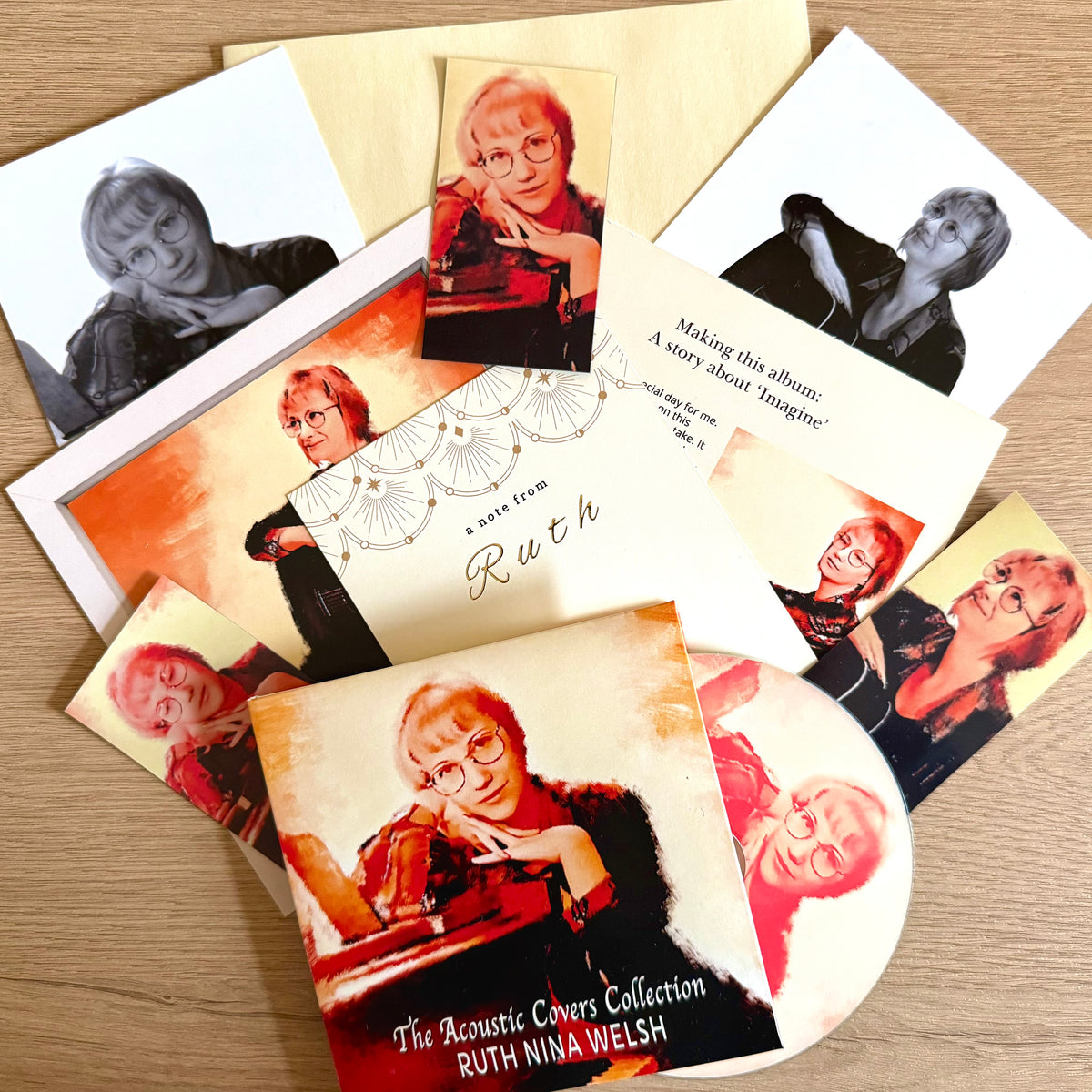SIGNED CD Special Package: The Acoustic Covers Collection (Album) - Ruth Nina Welsh