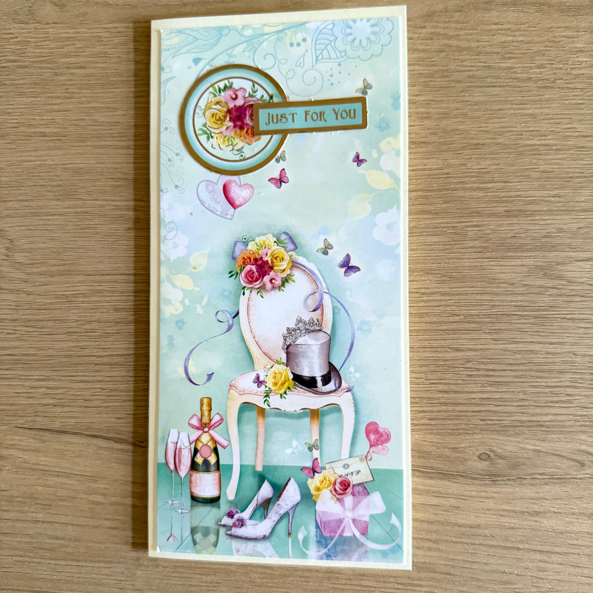 Three Handmade Slimline Cards: Retirement & ‘Just For You’